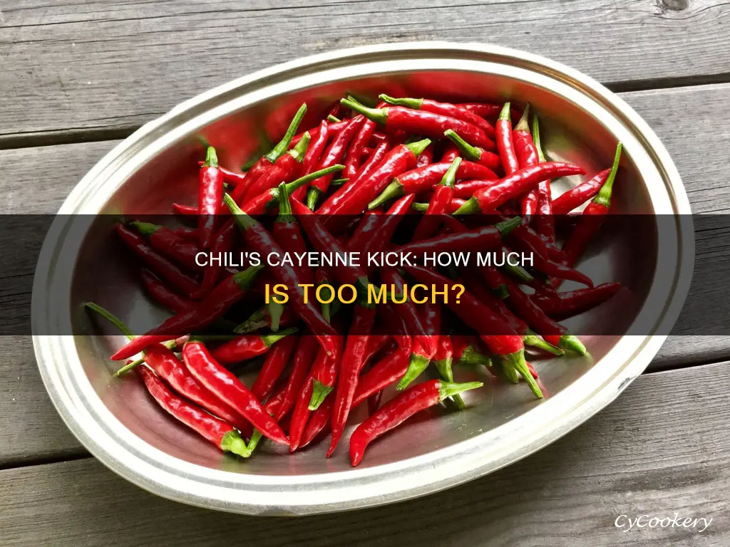 how much cayenne pepper in pan of chili