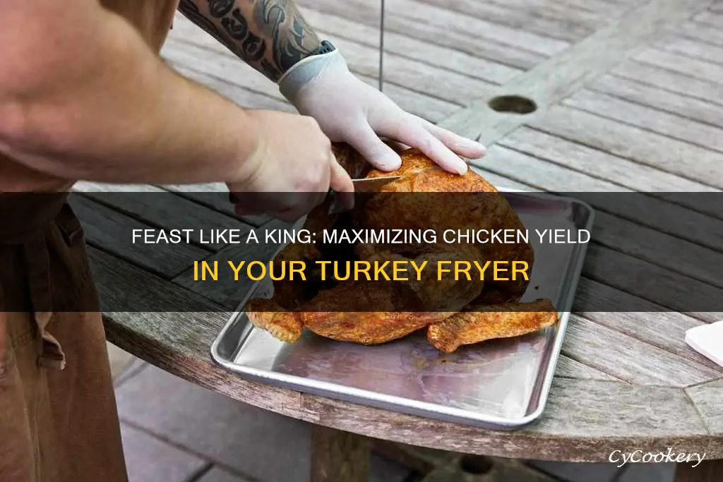 how much chicken can be cooked in a turkey fryer