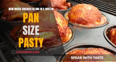 Muffin Pan Pasties: Chicken Filling Portions