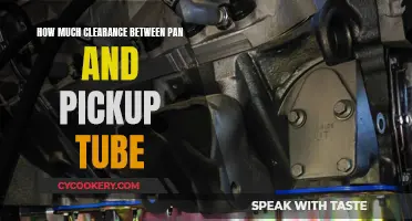 Clearance Space: Pan-Pickup Tube Relationship