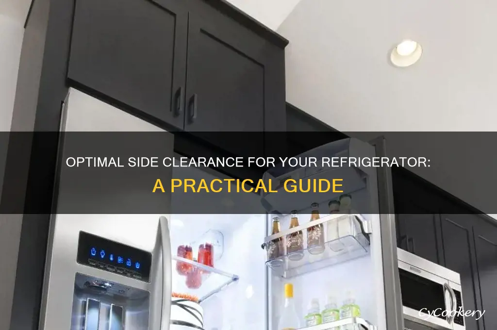 how much clearance on side of refrigerator