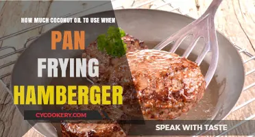 Perfect Pan-Fried Hamburgers: Optimal Coconut Oil Amount for Crispy Results