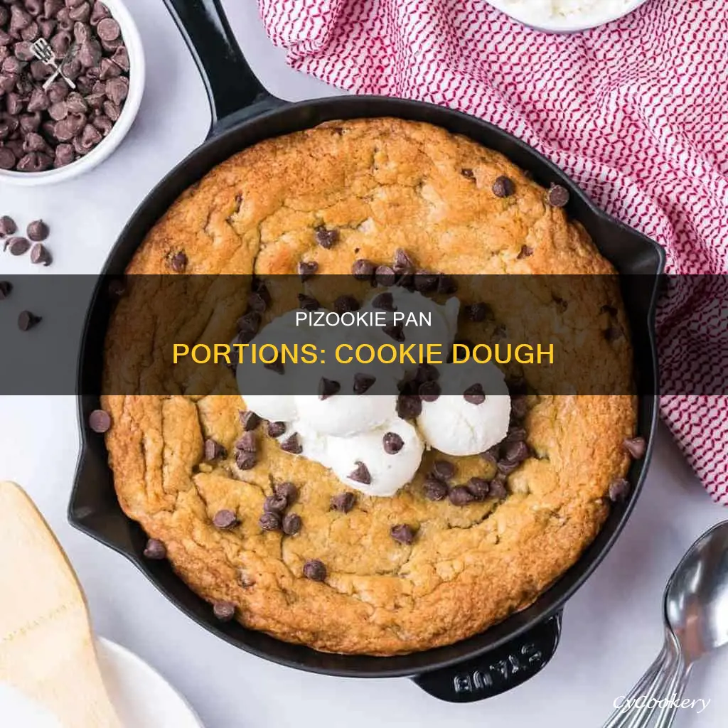 how much cookie dough to put in 4 pan pizookies