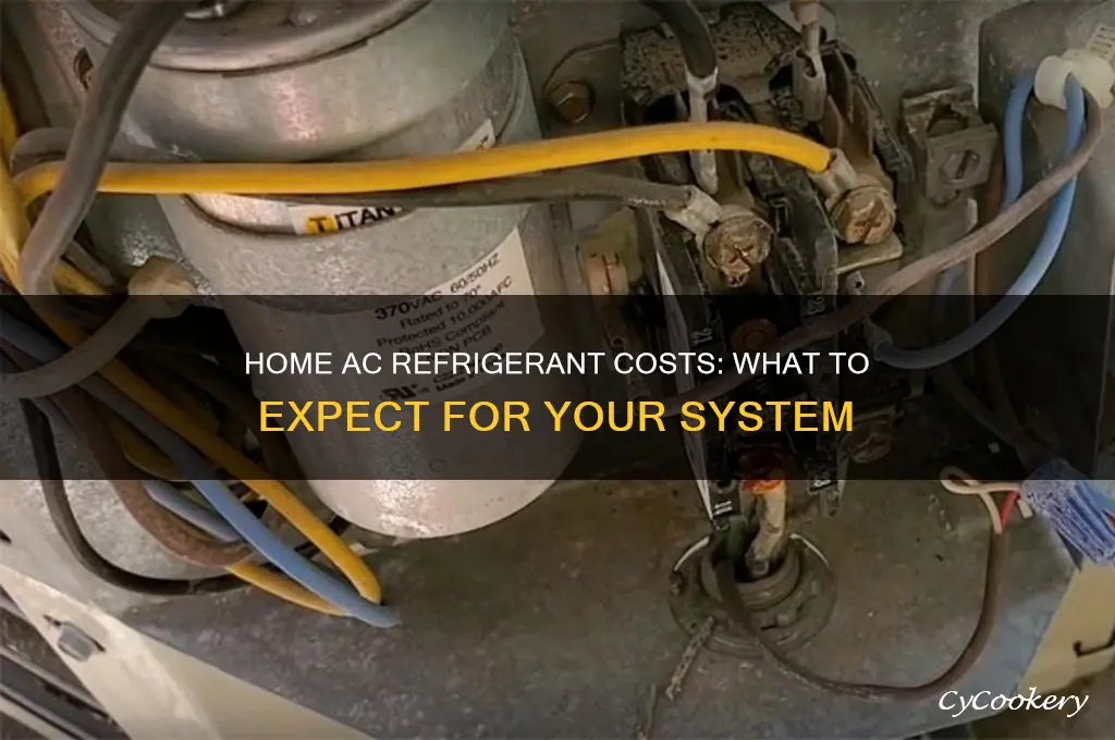 how much cost home air conditioning refrigerant