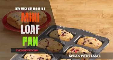 Mini Loaf Pans: Cup Capacity