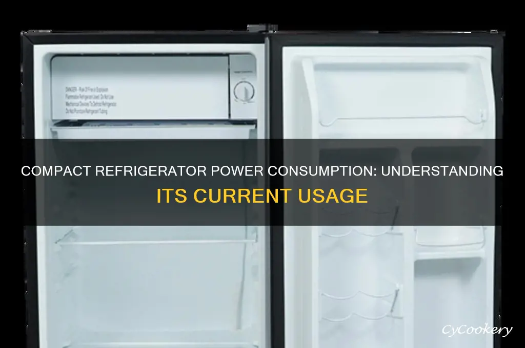 how much current does a compact refrigerator use