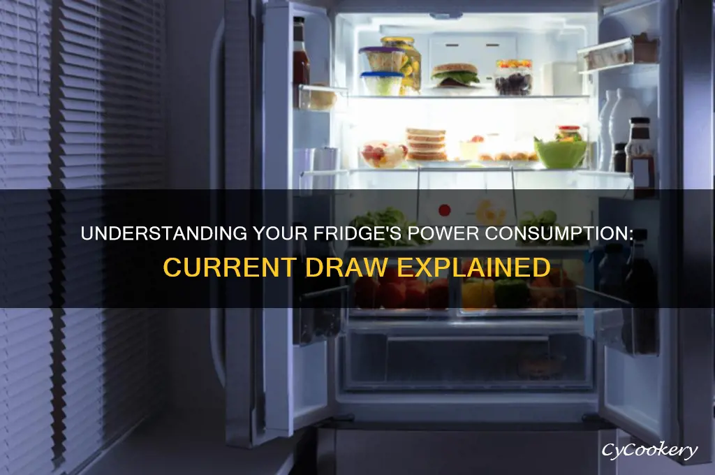 how much current does a refrigerator draw