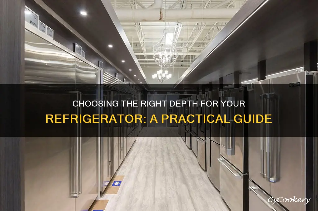 how much depth to allow for a refrigerator