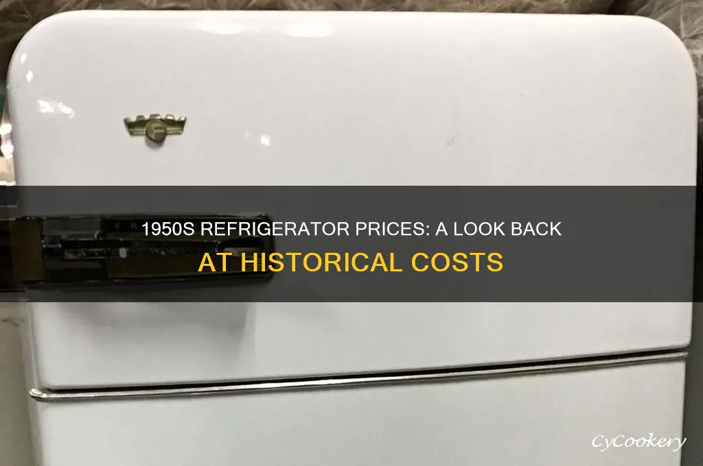 how much did a refrigerator cost in 1950