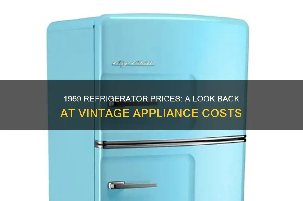 how much did a refrigerator cost in 1969
