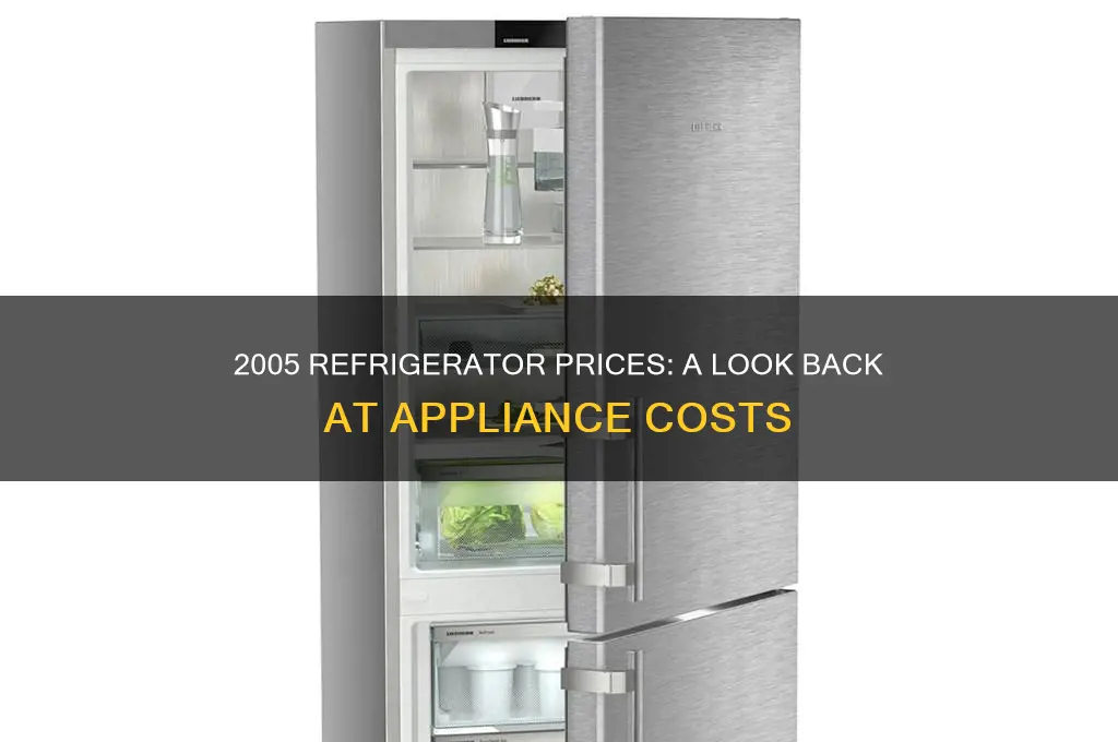 how much did a refrigerator cost in 2005
