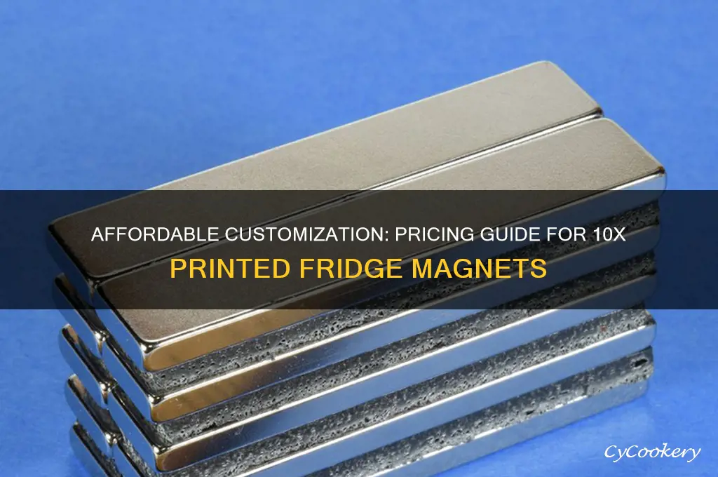 how much do 10p0printed refrigerator magnets cost