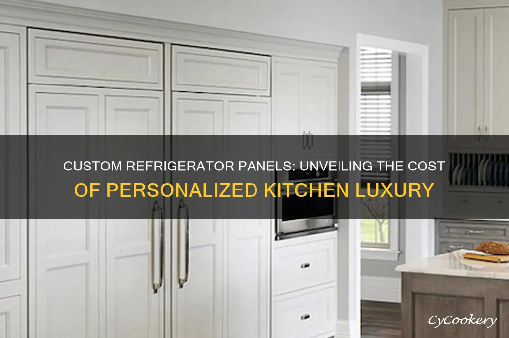 how much do custom refrigerator panels cost