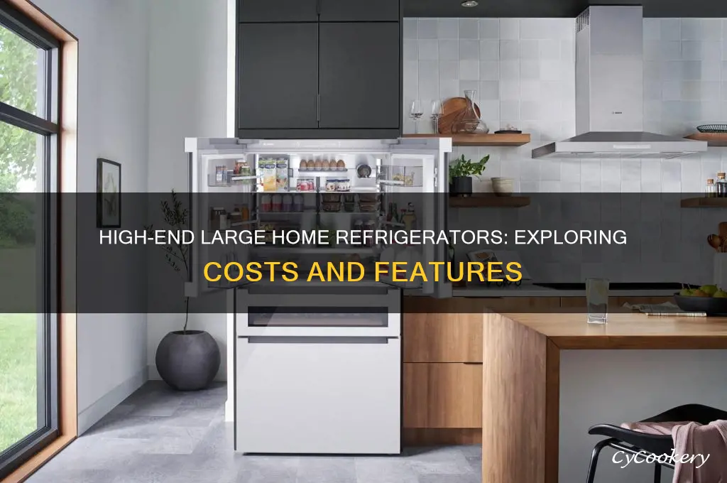 how much do high-end large home refrigerators cost