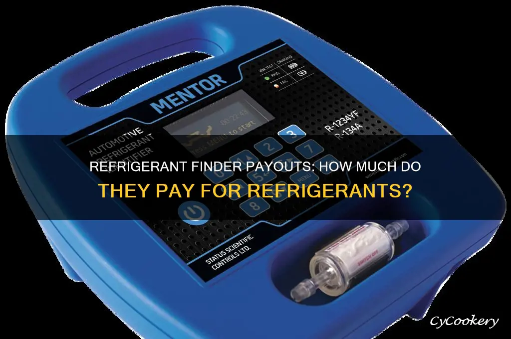 how much do refrigerant finders pay for refrigerants