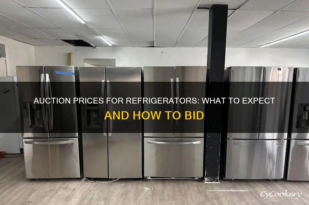 how much do refrigerators go at auctions