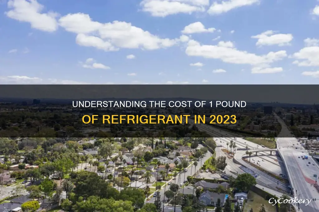 how much does 1 lb of refrigerant cost