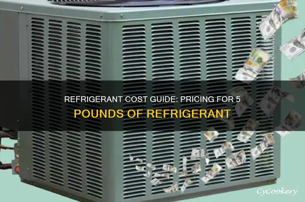 how much does 5 lbs of refrigerant cost