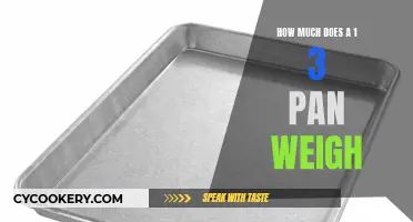 Weight of a 1/3 Pan: What to Know