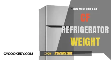 What's the Weight of a 24 Cubic Foot Refrigerator?