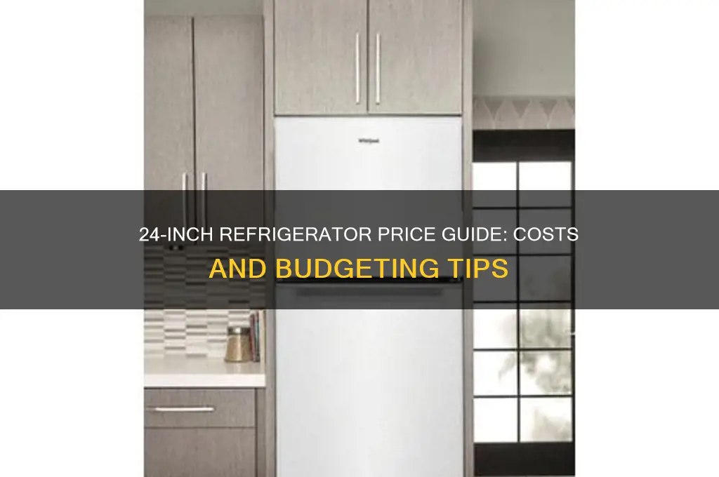 how much does a 24 inch refrigerator cost