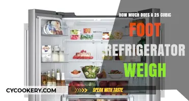 What's the Weight of a 25 Cubic Foot Refrigerator?