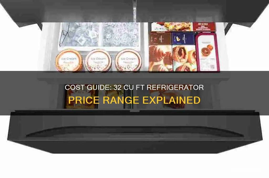 how much does a 32 cu ft refrigerator