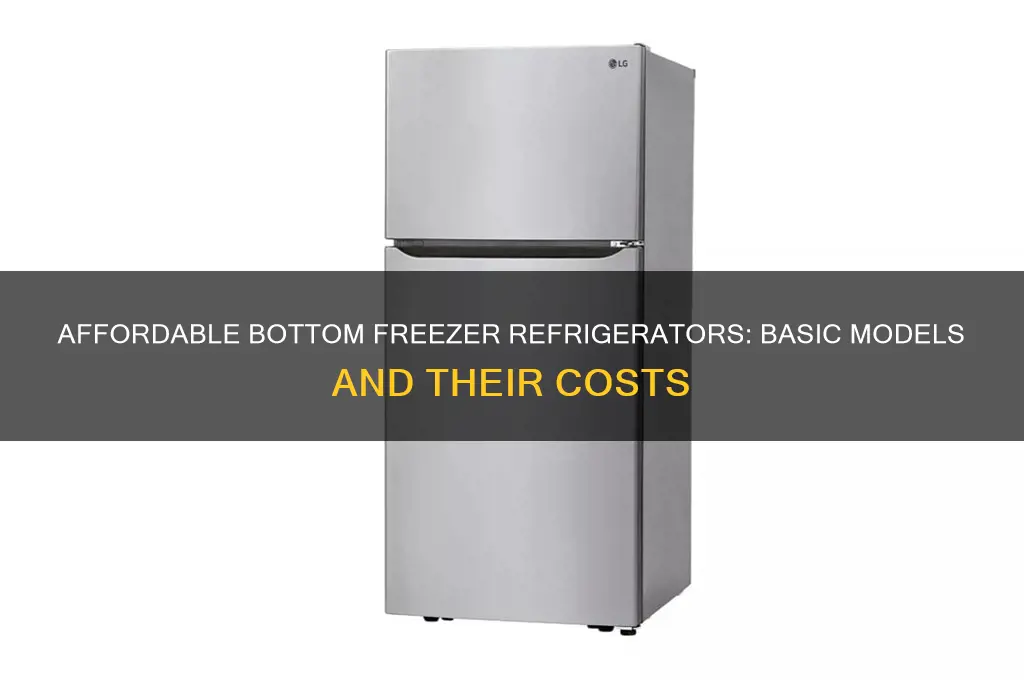 how much does a basic bottom refrigerator cost