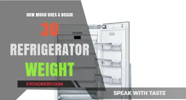 Bosch 30-Inch Refrigerator Weight: A Comprehensive Guide