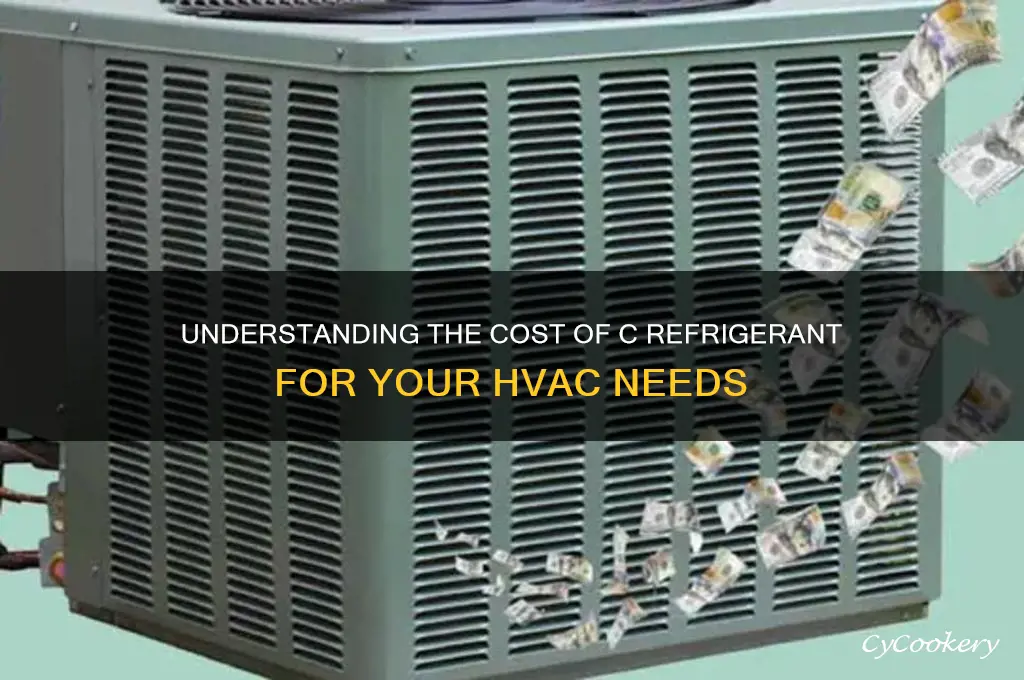 how much does a c refrigerant cost