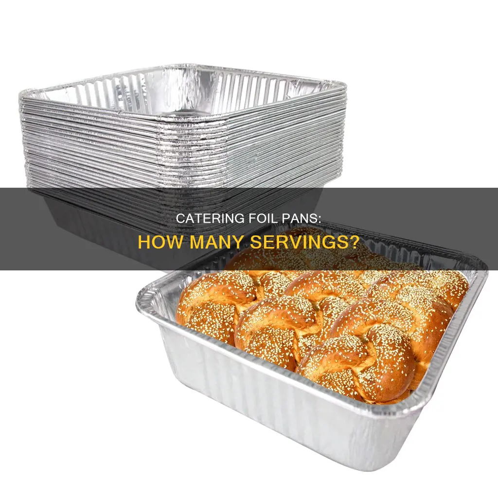 how much does a catering foil pan serve