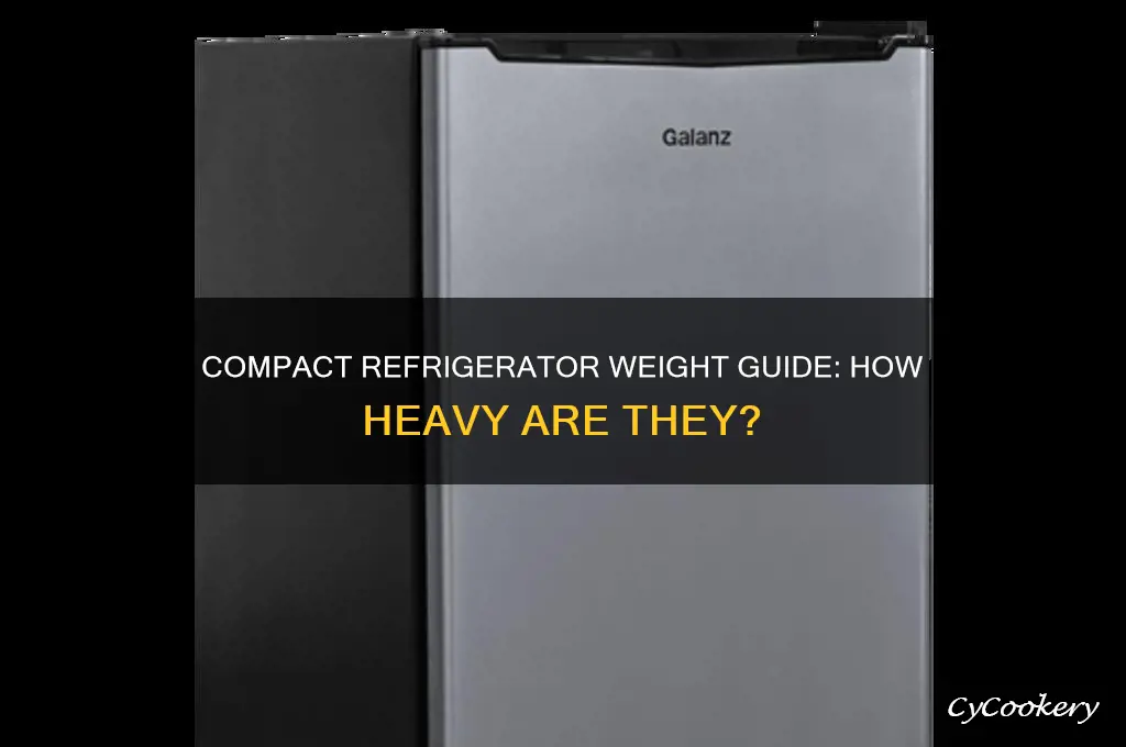 how much does a compact refrigerator weigh