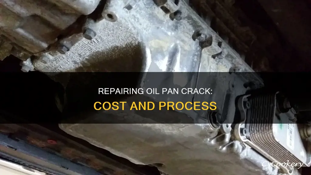 how much does a crack in oil pan cost