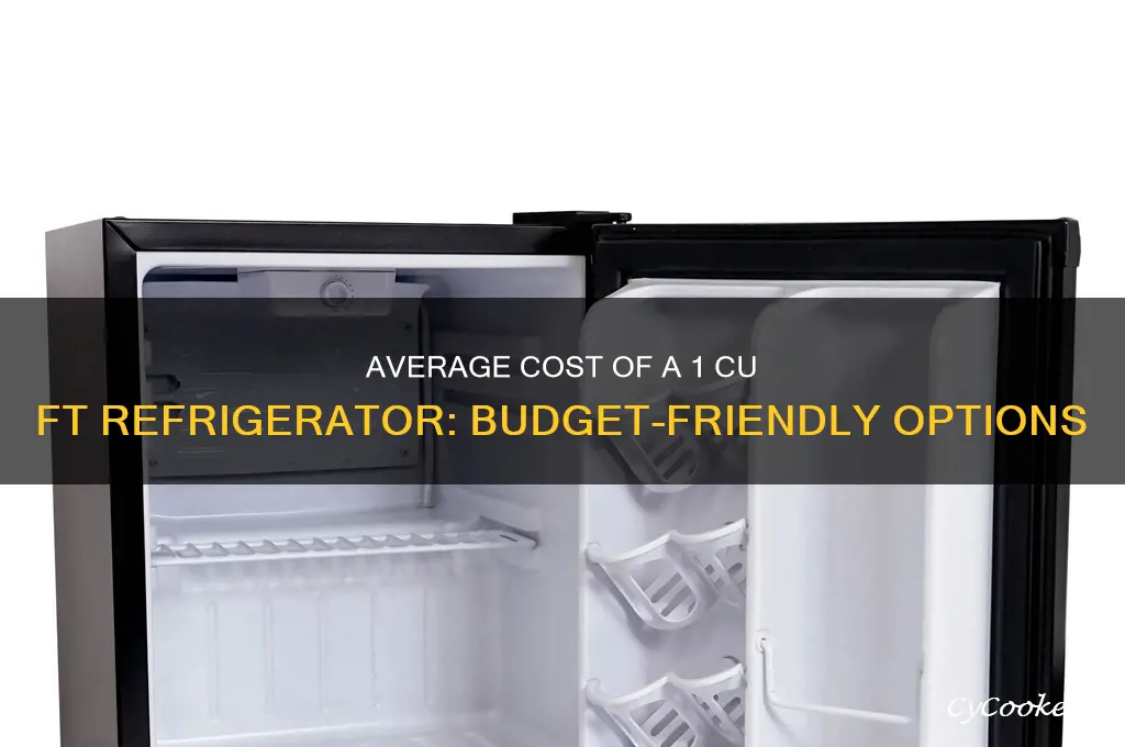 how much does a cu ft refrigerator cost