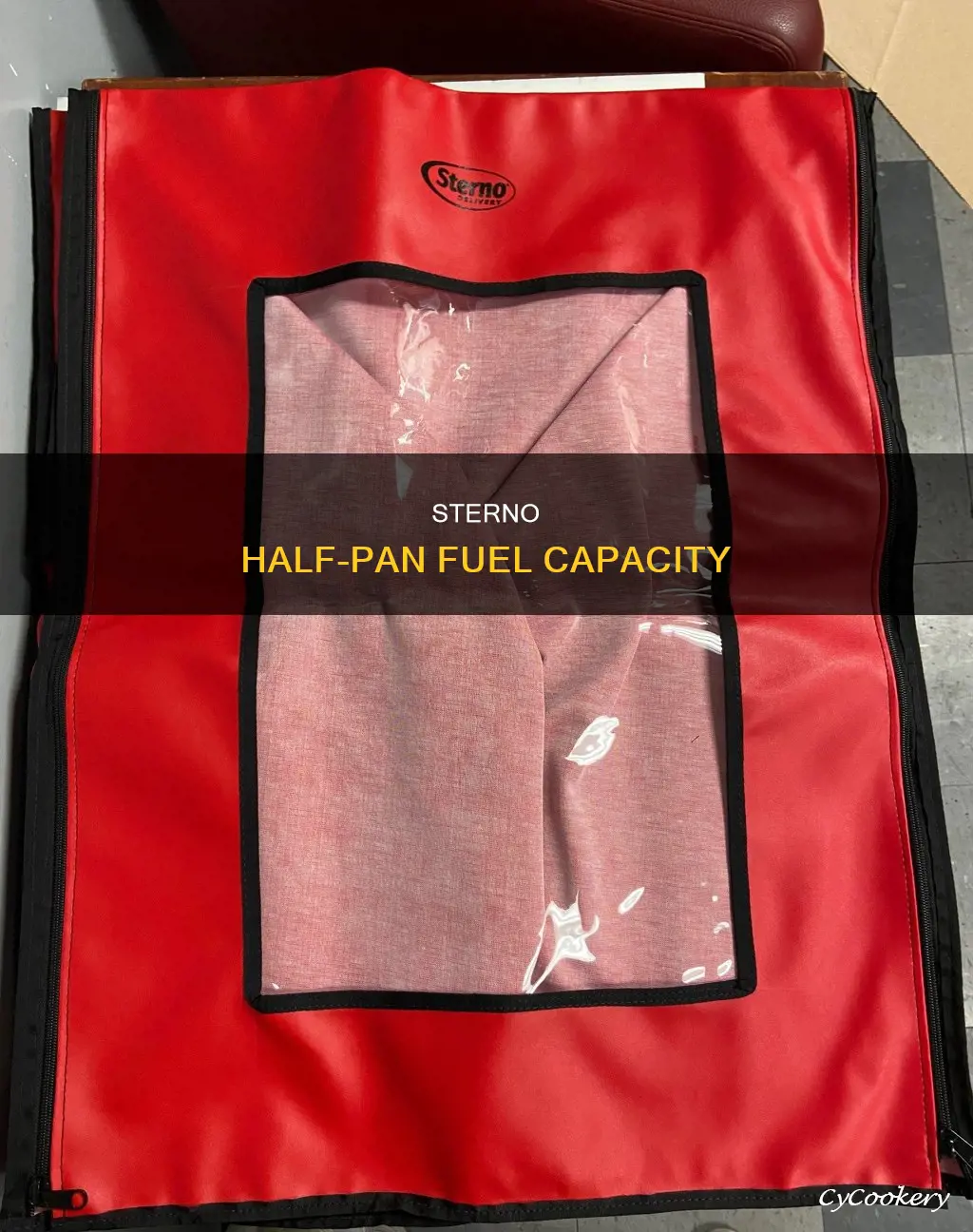 how much does a half pan for sterno hold