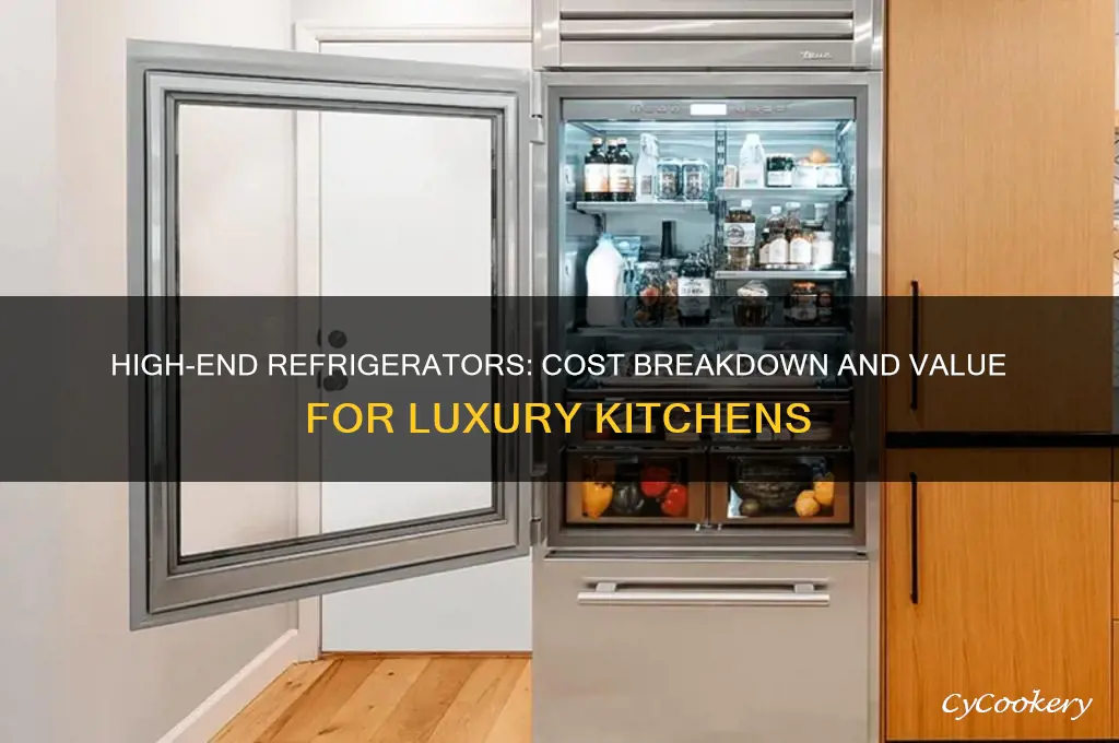 how much does a high end refrigerators