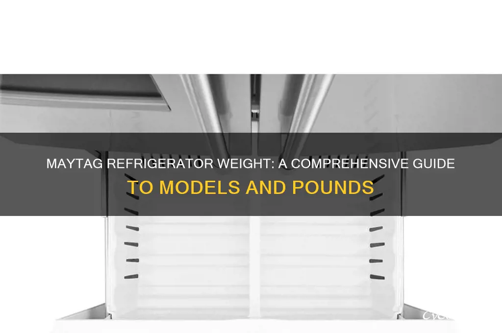 how much does a maytag refrigerator weigh