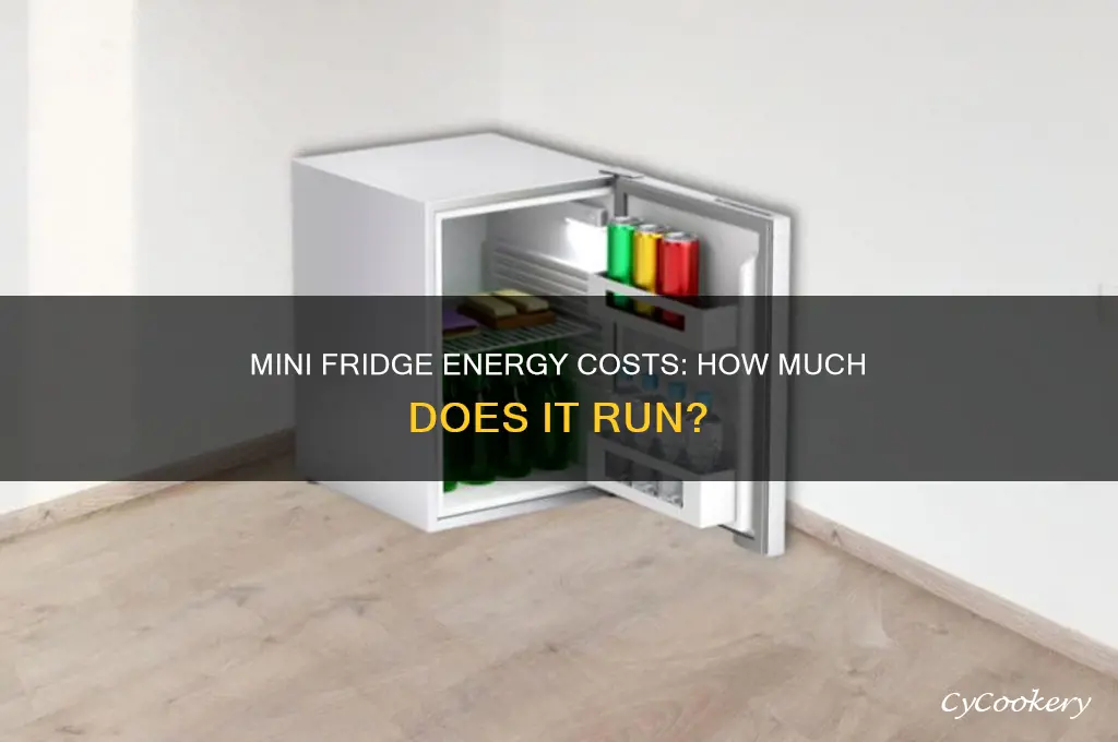 how much does a mini refrigerator cost to run