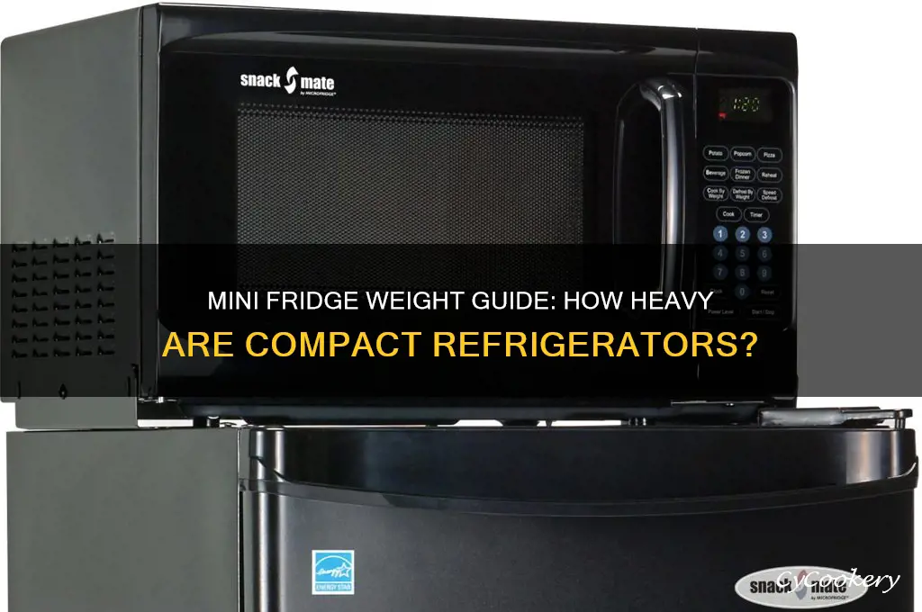 how much does a mini refrigerator weigh