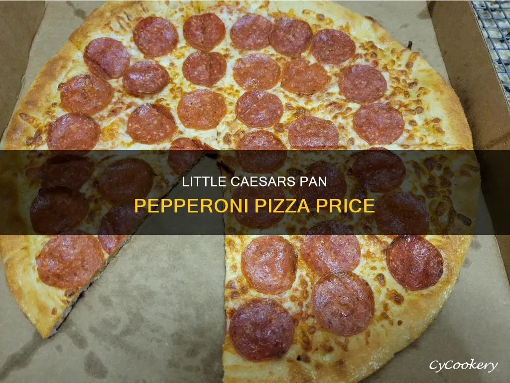 how much does a pan pepperoni pizza from little caesars