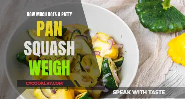 Patty Pan Squash: Weight and Facts