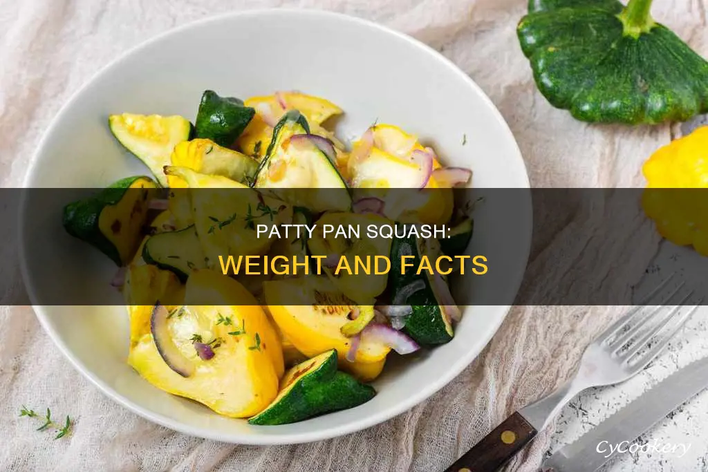 how much does a patty pan squash weigh