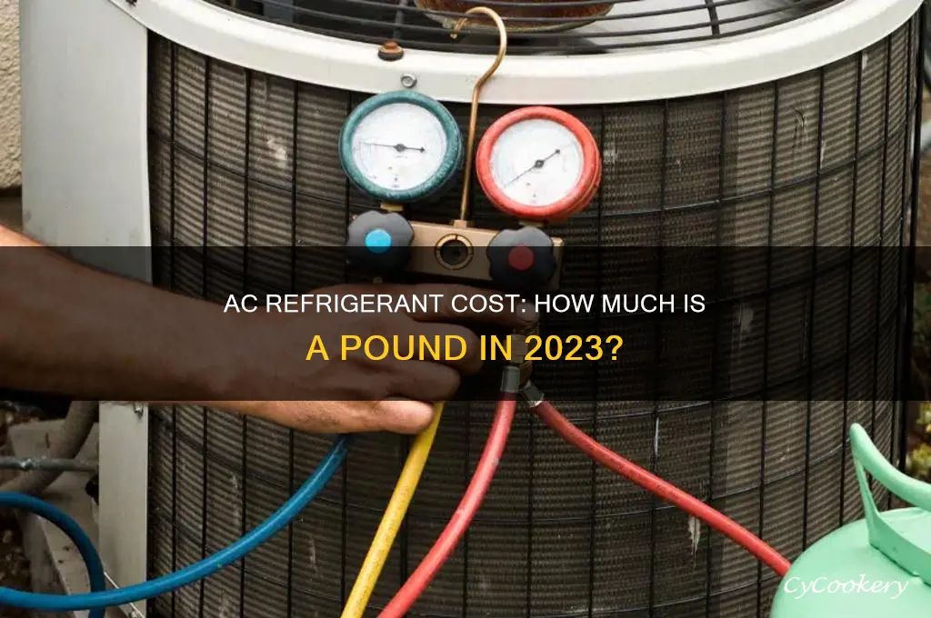 how much does a pound of ac refrigerant cost
