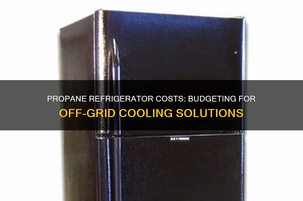 how much does a propane refrigerator cost