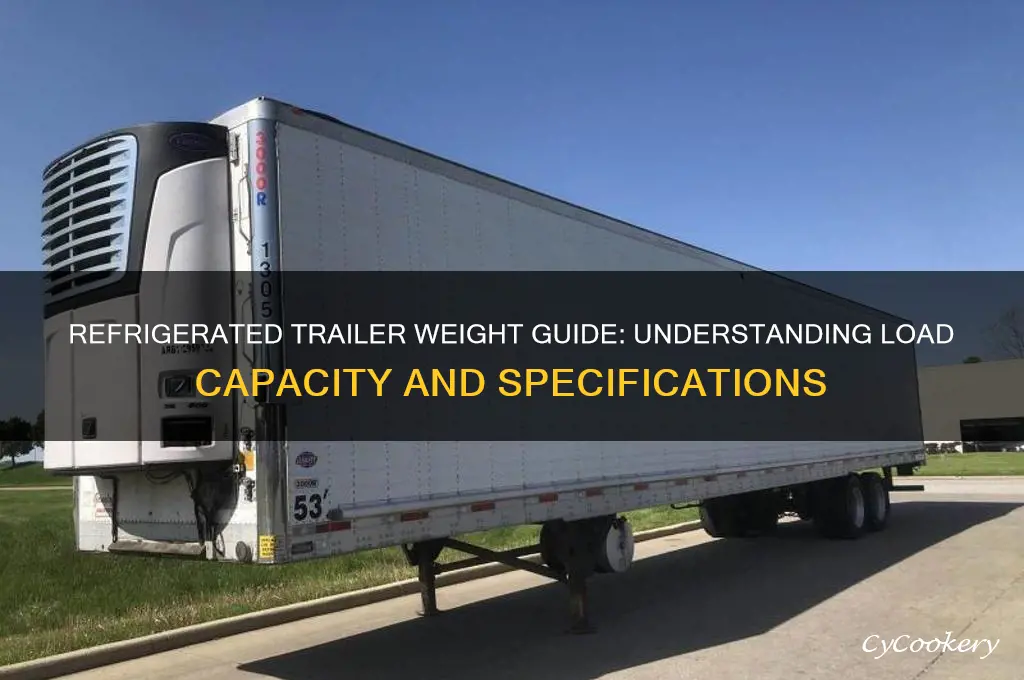 how much does a refrigerated trailer weight