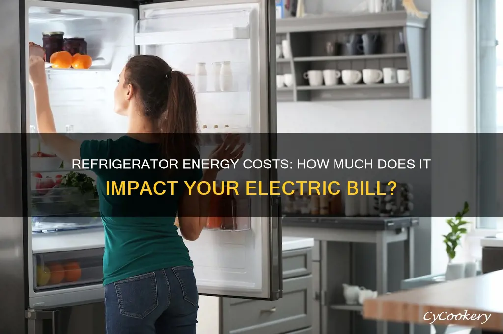 how much does a refrigerator add to electric bill