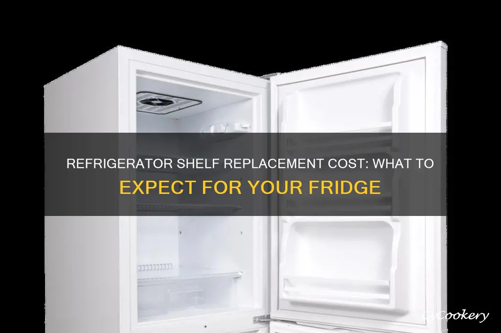 how much does a refrigerator shelf cost