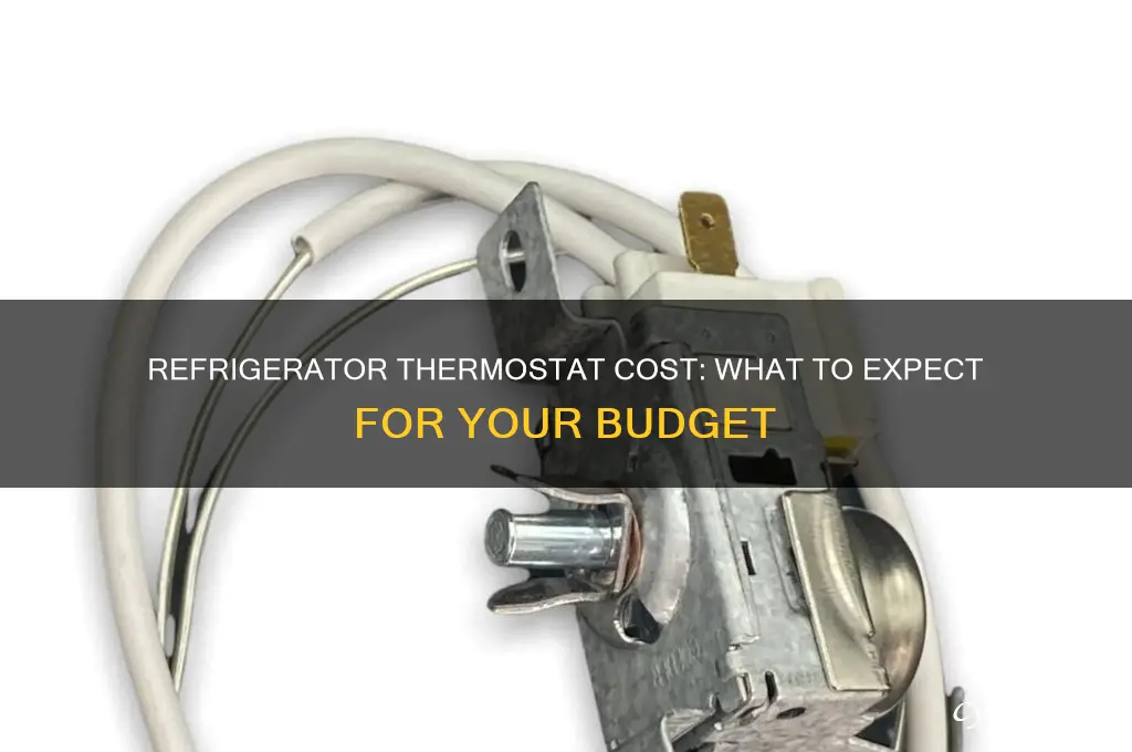 how much does a refrigerator thermostat cost