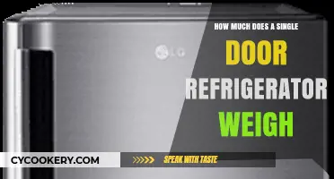 Single Door Refrigerator Weight: A Comprehensive Guide to Average Pounds