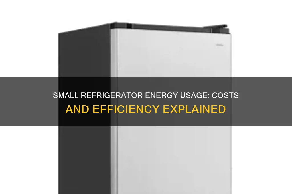 how much does a small refrigerator use